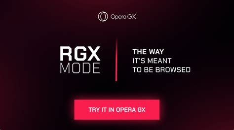 Opera GX launches new ‘RGX Mode,’ a free video。